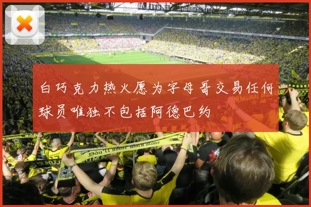白巧克力热火愿为字母哥交易任何球员唯独不包括阿德巴约
